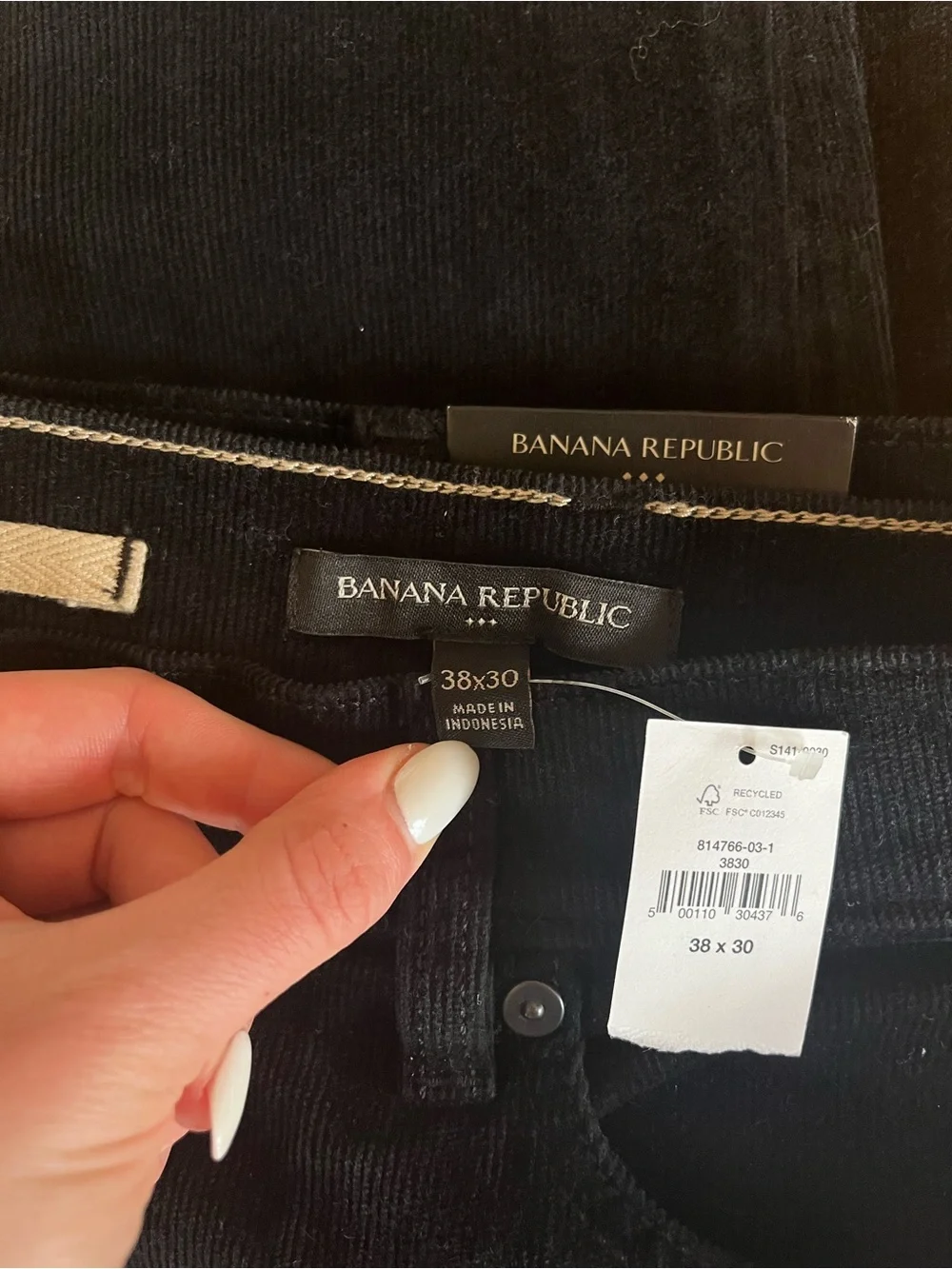 Banana Republic Black Corduroy Pants